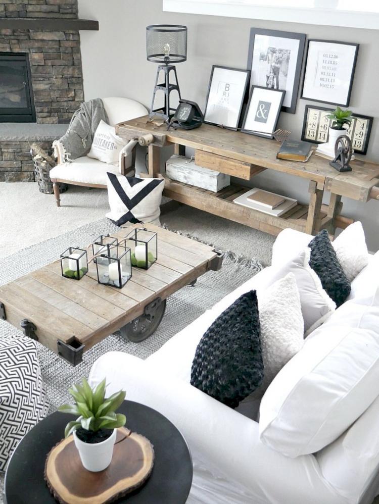 30+ Exciting Farmhouse Living Room Decor Ideas on a Budget - Page 7 of 28