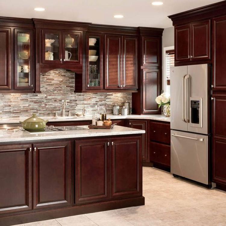 25+ Wonderful Cherry Wood Cabinets Kitchen Decorating Ideas - Page 11 of 26