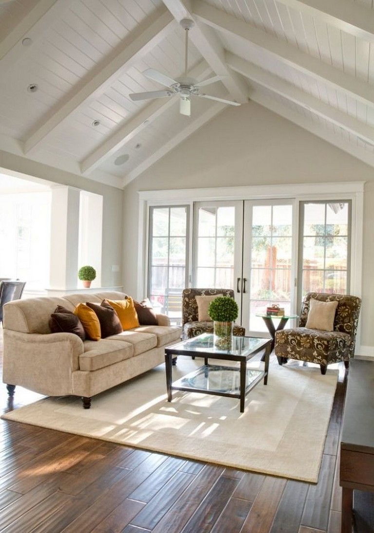 45 Amazing White  Wood Beams Ceiling  Ideas For Cottage 