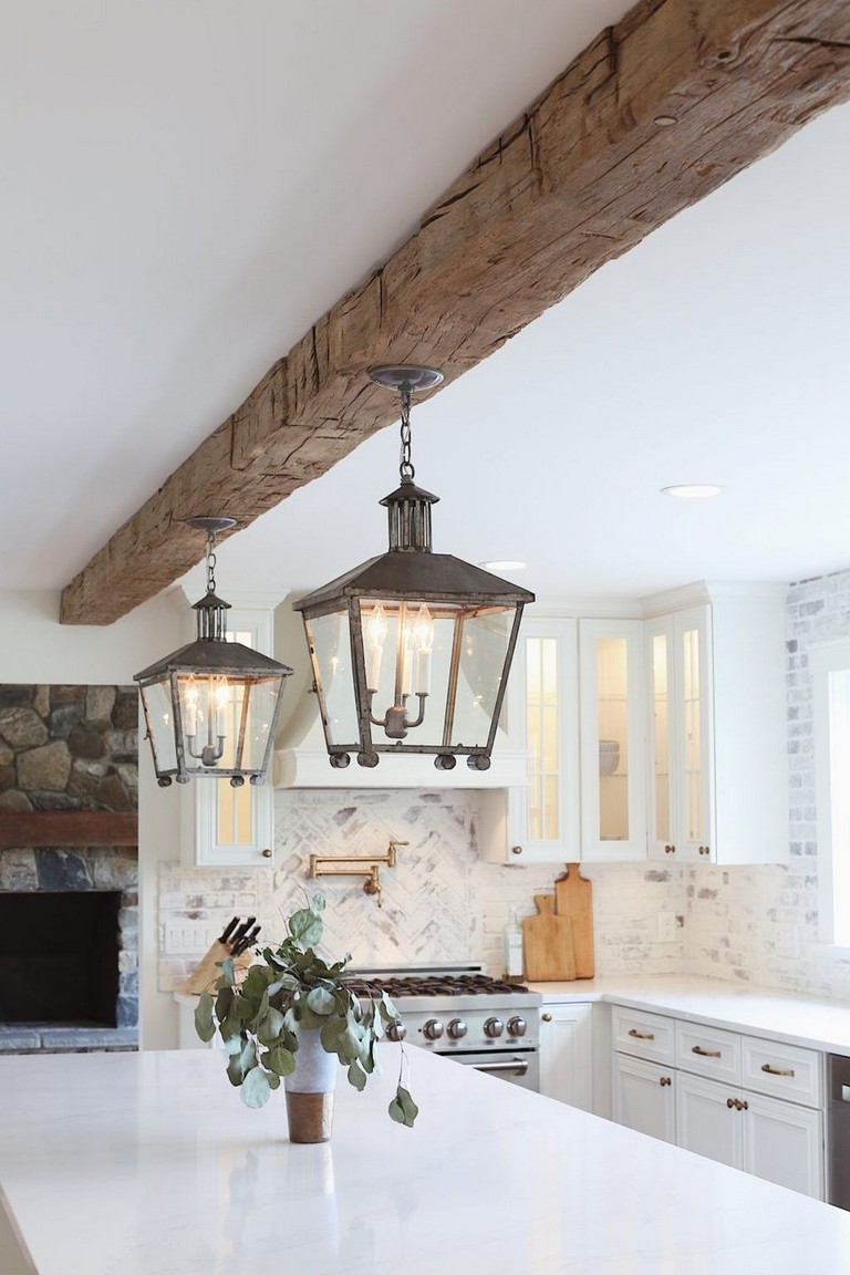 45+ Amazing White Wood Beams Ceiling Ideas For Cottage