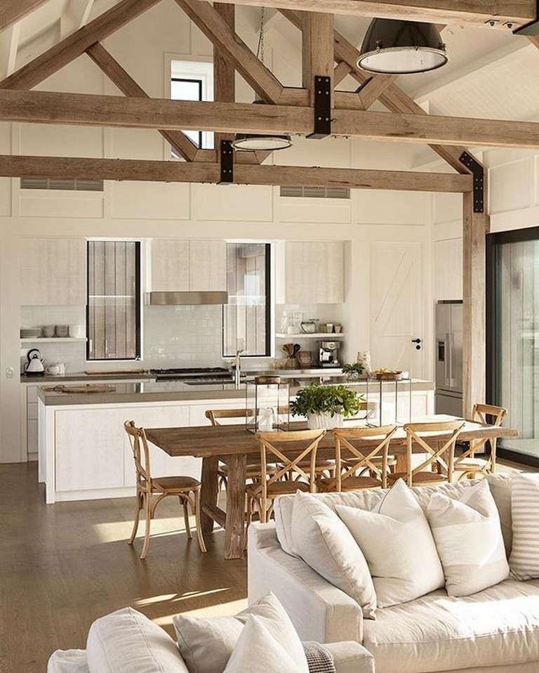 Amazing White Wood Beams Ceiling Ideas, Wood Ceiling Beams Ideas Images